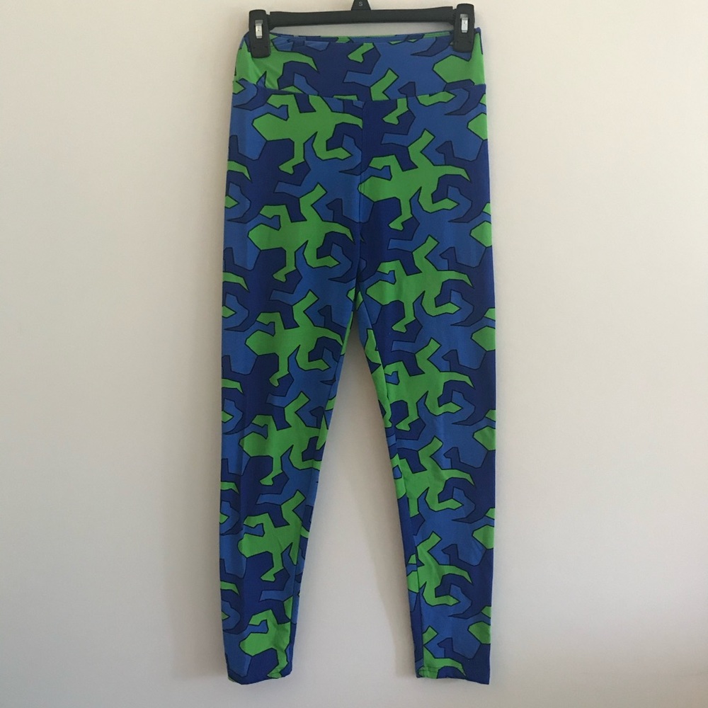 Geico Blue and Green Leggings